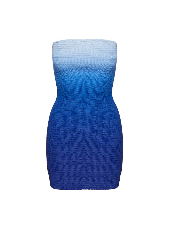 Murphies Strapless Mini Dress Blue Ombre | Princess Polly US