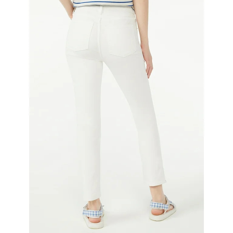 Free Assembly Women's Essential Slim Jeans with Exposed Button Front | Walmart (US)