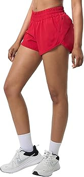 Aurefin Athletic Shorts for Women,Women's Quick Dry Workout Sports Active Running Track Shorts wi... | Amazon (US)
