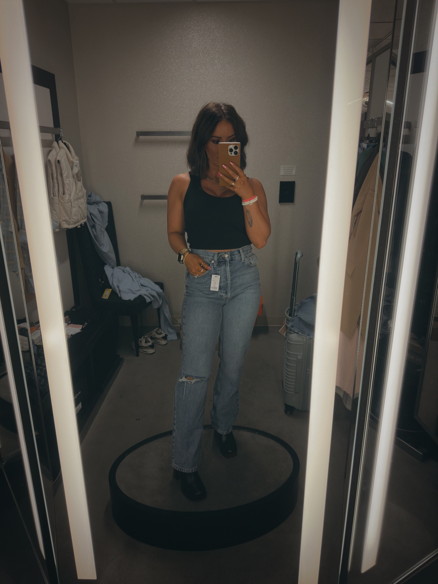 Size 27 in jeans
Size 6.5 in boots 

#LTKsalealert #LTKxNSale #LTKstyletip