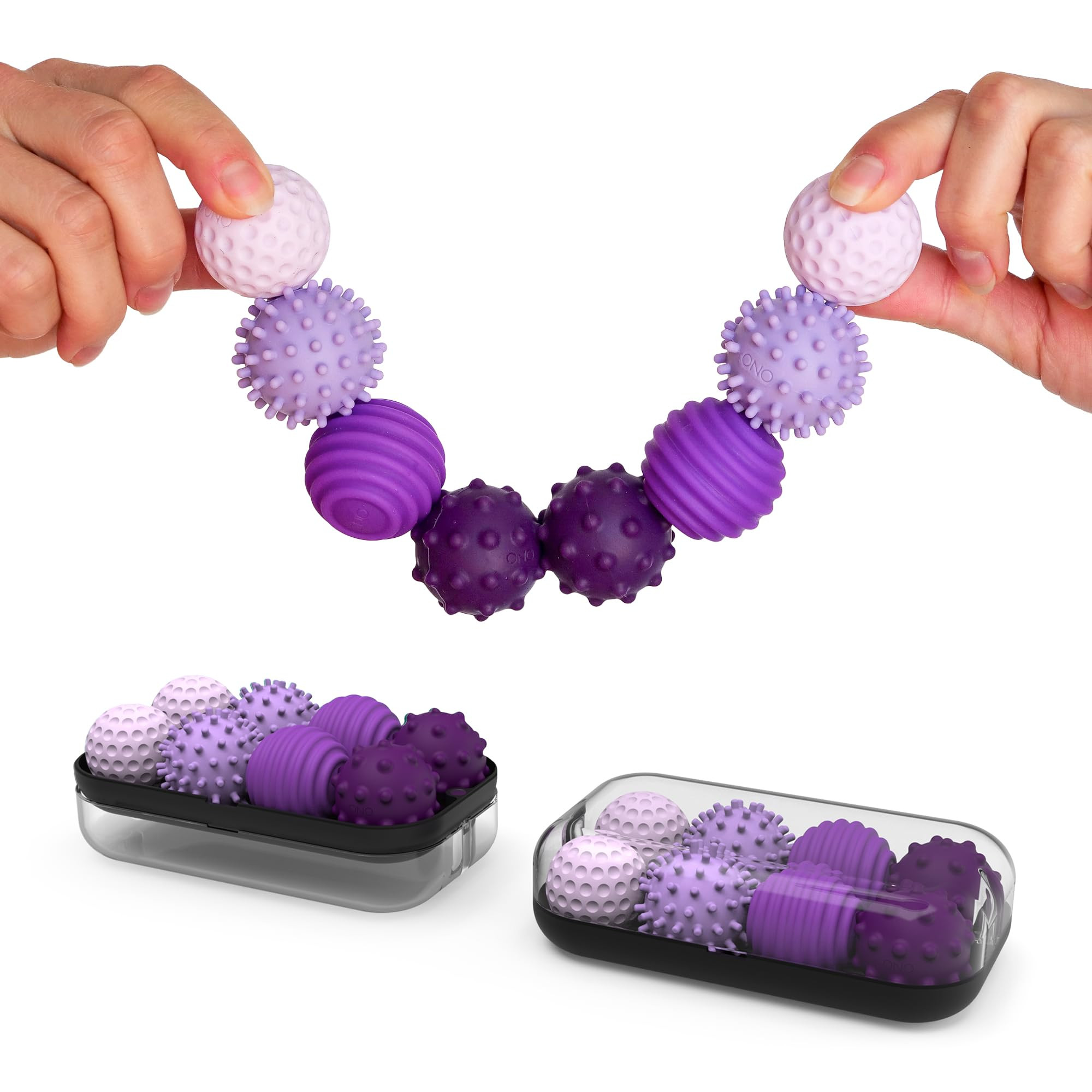 ONO Signets – Silicone Magnetic Balls with Textured Dimples, Bumps, and Waves | Fun to Play wit... | Amazon (US)