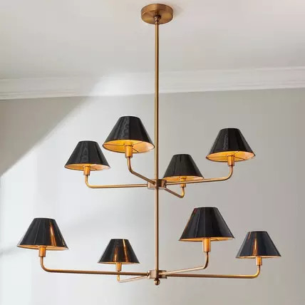 Chris Loves Julia Edie Two-Tier Chandelier - 8 Light | Shades of Light