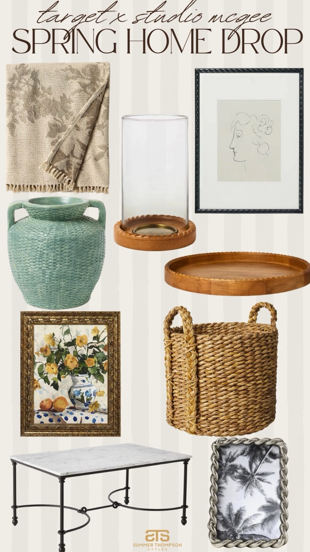 Some fun pieces for a little spring home refresh! 

Tray. Vase. Blanket basket. Wall art. Painting. Throw blanket. Sketch. Candle holder. Spring home refresh. Home decor. Trending. New arrivals  

#LTKSeasonal #LTKHome #LTKFindsUnder100