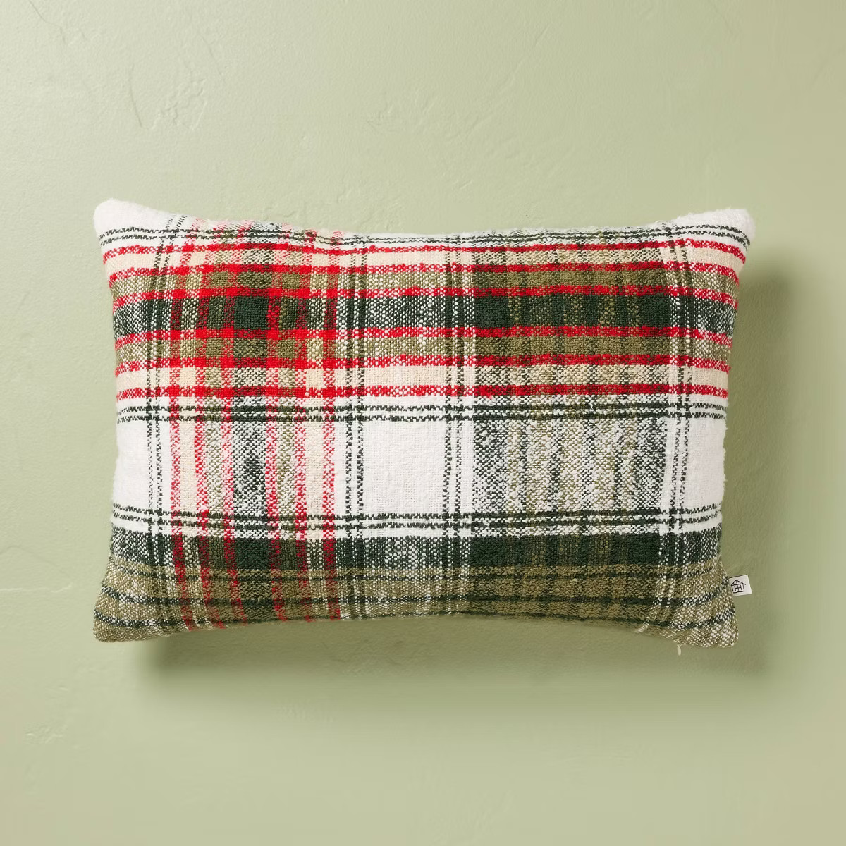 14"x20" Christmas Plaid Lumbar Throw Pillow - Hearth & Hand™ with Magnolia | Target