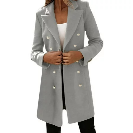 Womens Wool Coats Woman Artificial Wool Elegant Blend Coat Slim Female Women Wool Blend Coat Winter Jackets with No Toe Seam Outdoor Voices Compression Winter Jackets Women s Winter Jackets Size 7-8 | Walmart (US)