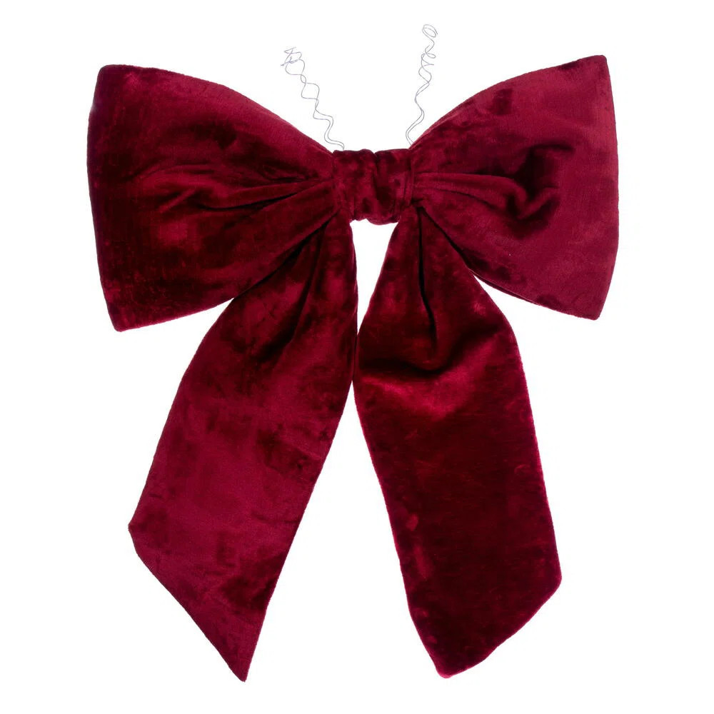 24" x 32" Faux Fur Bow. Festive Christmas Decor and it is Ready to Hang. | Wayfair North America