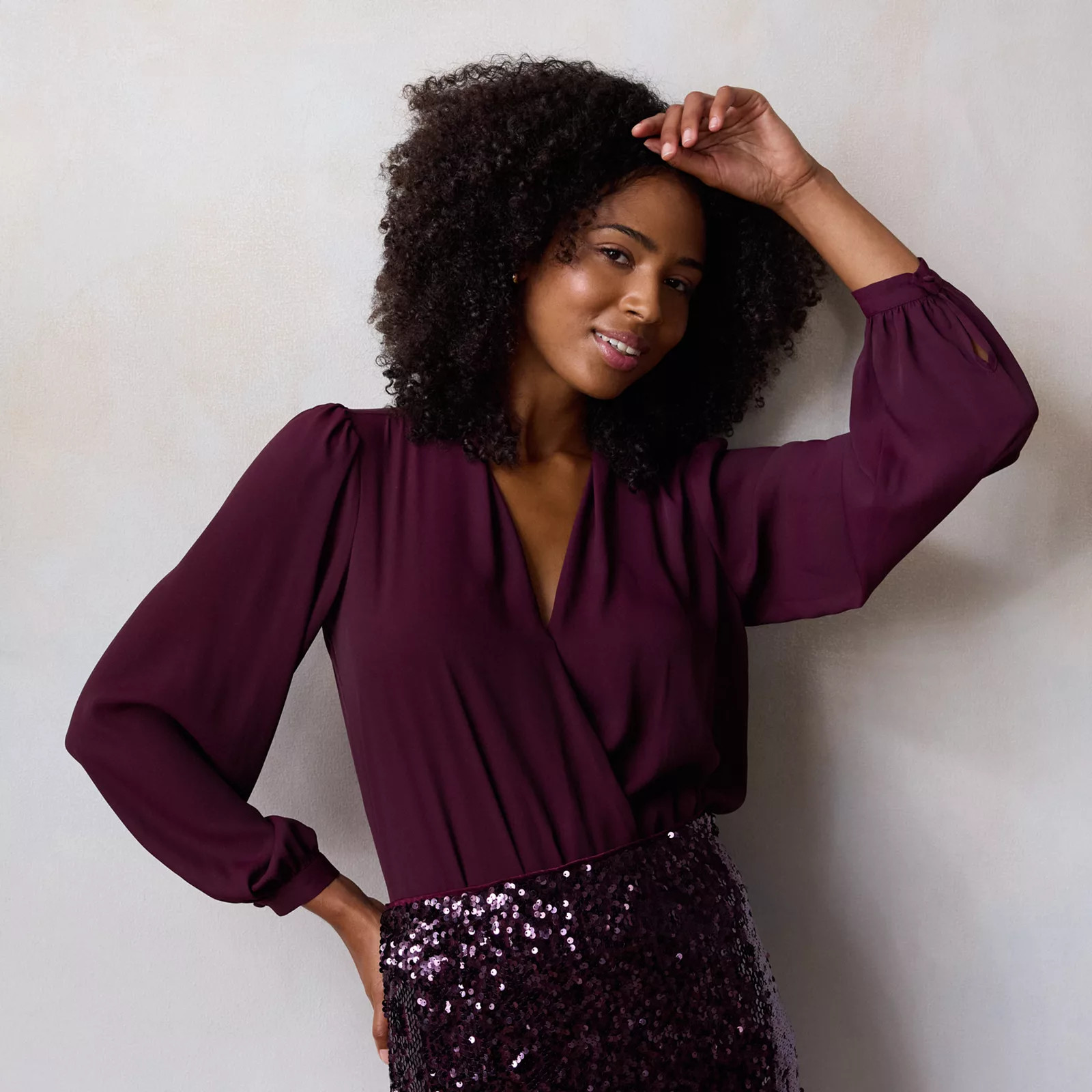 Women's LC Lauren Conrad Wrap Front Bodysuit | Kohl's