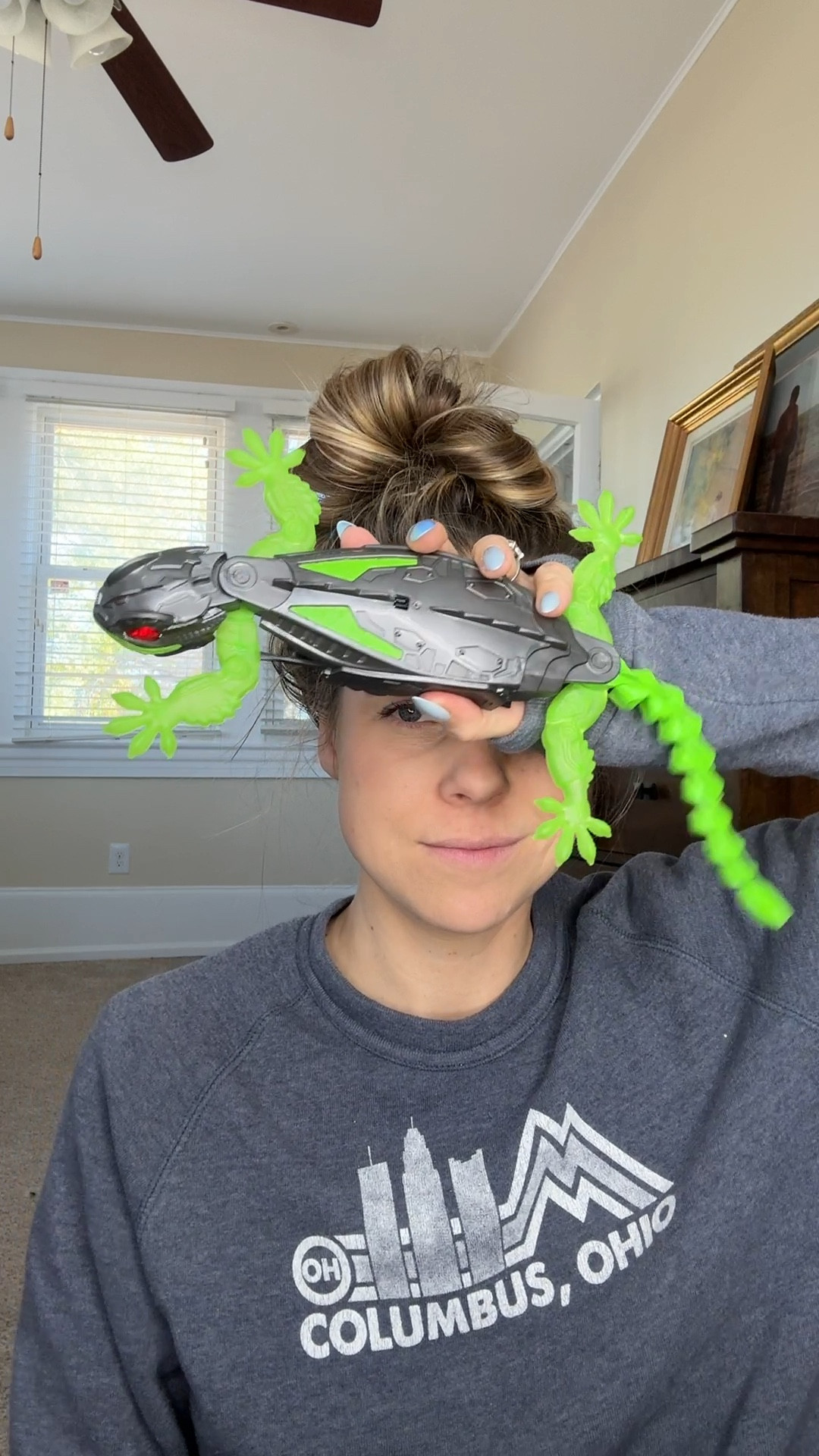 This wall climbing heck spot gecko is the perfect gift idea for boys age 56789 and 10 and girls age 56789 and 10. It climbs on the wall and uses suction so strong that it can even climb on the ceiling! This remote control gift idea is perfect for kids of all ages. All my kids love it Ranging from 2 to 9. HexBot lizard wall climbing remote control 

#LTKKids #LTKCyberWeek #LTKGiftGuide