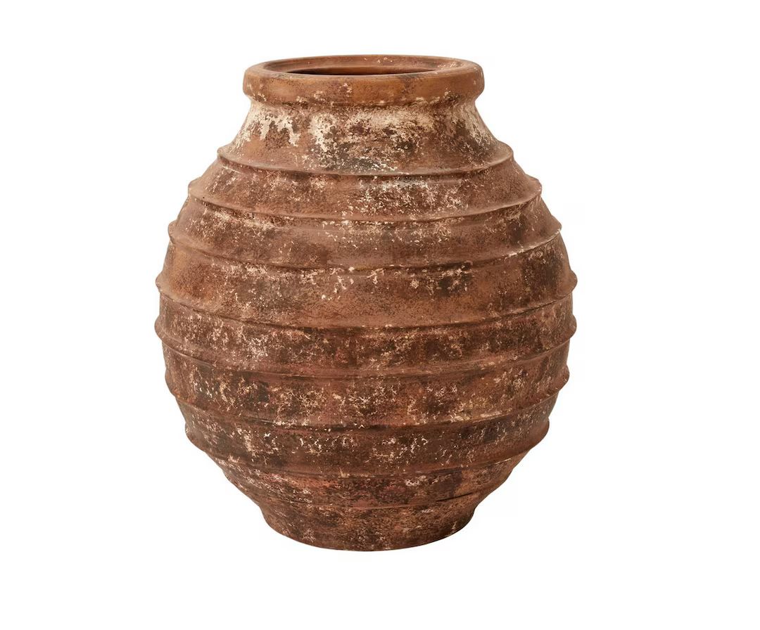 Bellamar Vase, Handmade Terracotta Vase, Terracotta Floor Vase, Vintage Style Vase - Etsy | Etsy (US)