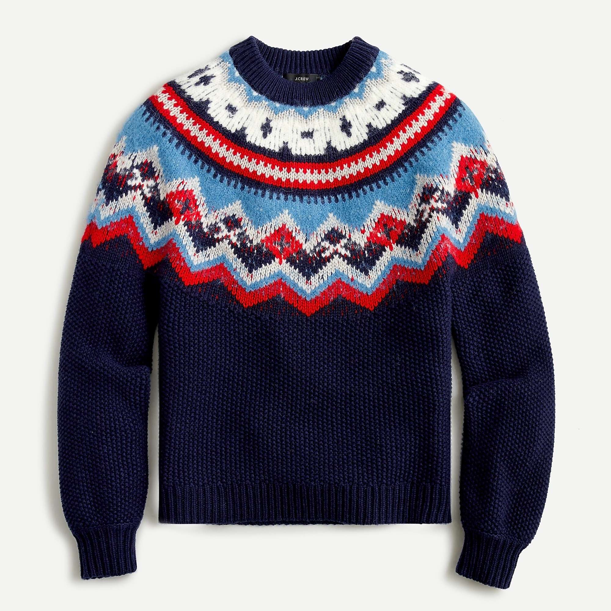Zigzag Fair Isle sweater | J. Crew US