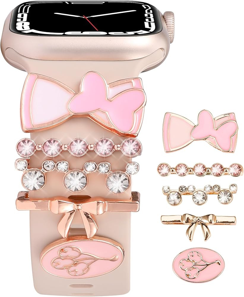 Cartoon Watch Band Charms Compatible with iWatch Series 8 7 6 5 4 3 2 1 All Models Women Cute Dec... | Amazon (US)
