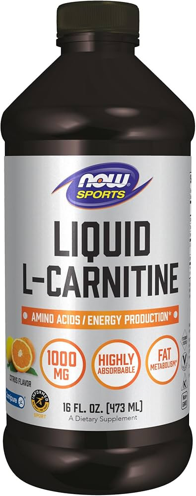 NOW Sports Nutrition, L-Carnitine Liquid 1000 mg, Highly Absorbable, Citrus, 16-Ounce | Amazon (US)