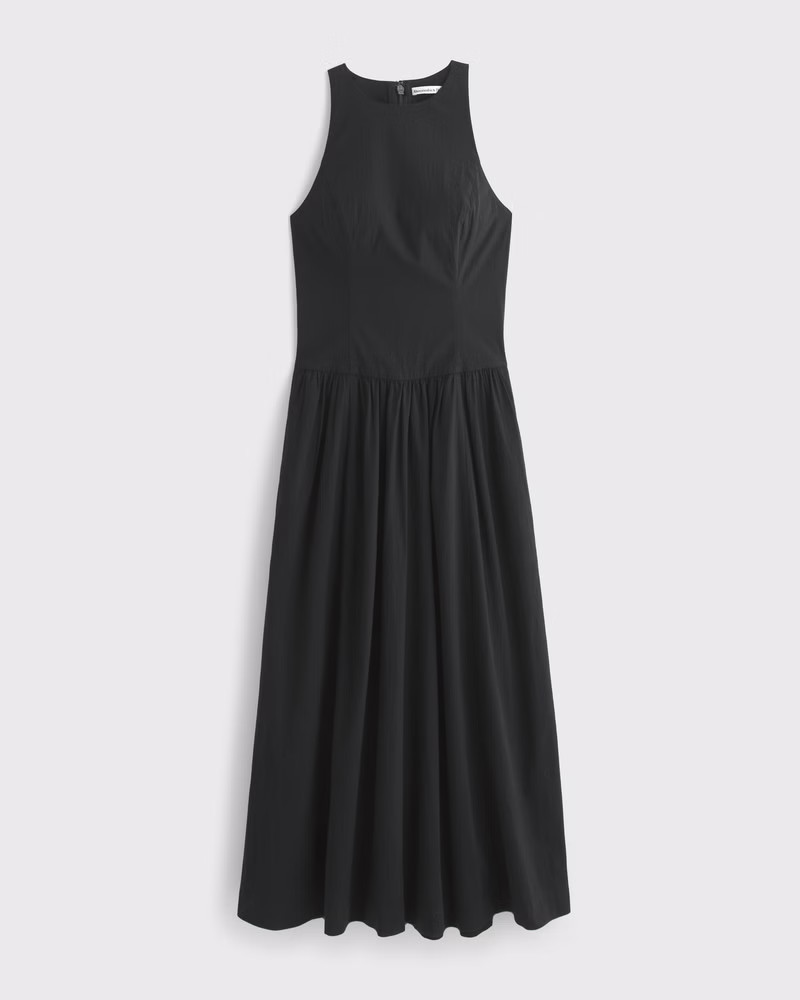 Women's Drop-Waist Midi Dress | Women's Clearance | Abercrombie.com | Abercrombie & Fitch (US)