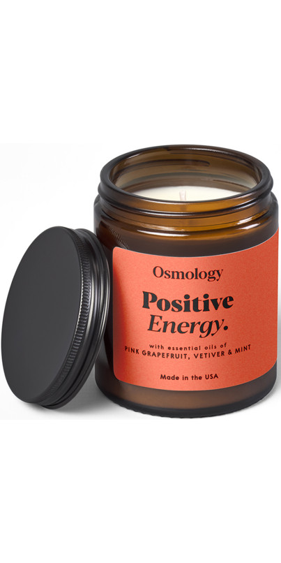 Osmology Positive Energy Soy Wax Jar Candle Pink Grapefruit Vetiver & Mint | Well.ca