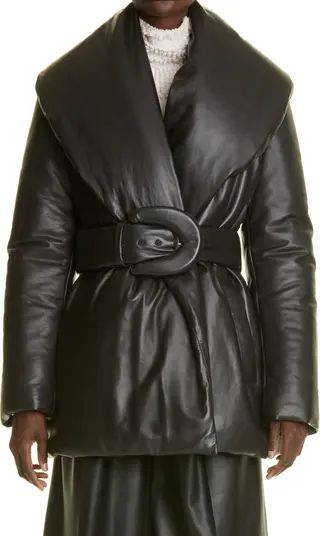 Altuzarra Icarus Belted Leather Wrap Coat | Nordstrom | Nordstrom