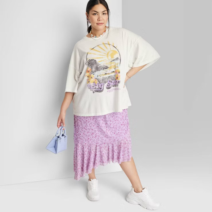 Women's Short Sleeve Oversized Graphic T-Shirt - Wild Fable™ | Target