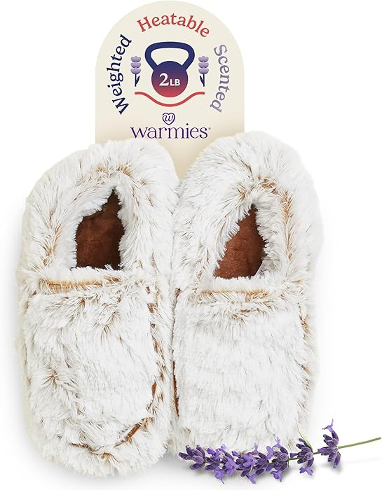 warmies Microwaveable House Slippers for Women - Plush, Soft & Fuzzy Indoor Slippers with Backs &... | Amazon (US)