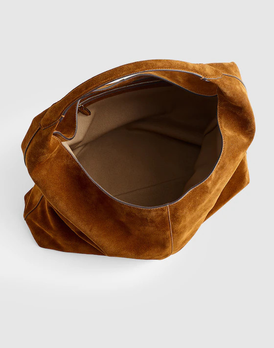 The Mylie Large Shoulder Bag in Italian Suede | Madewell