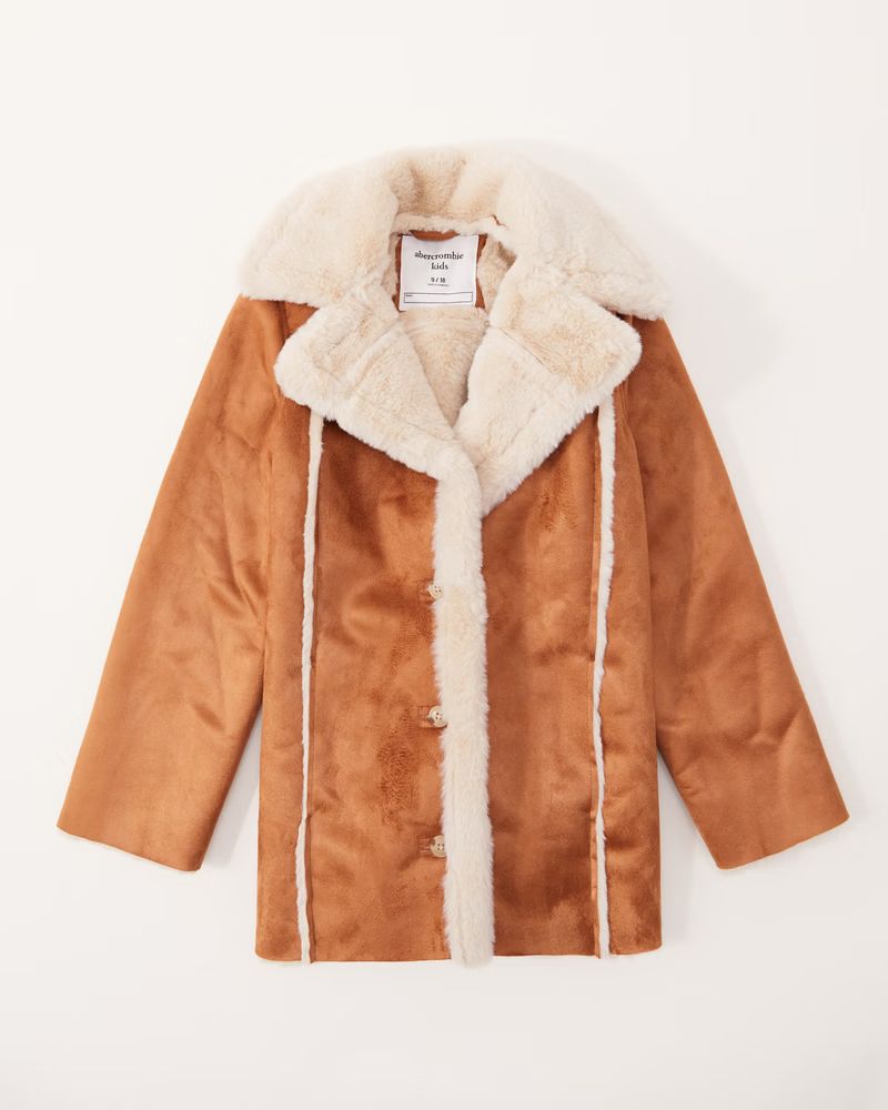 shearling faux fur coat | Abercrombie & Fitch (US)
