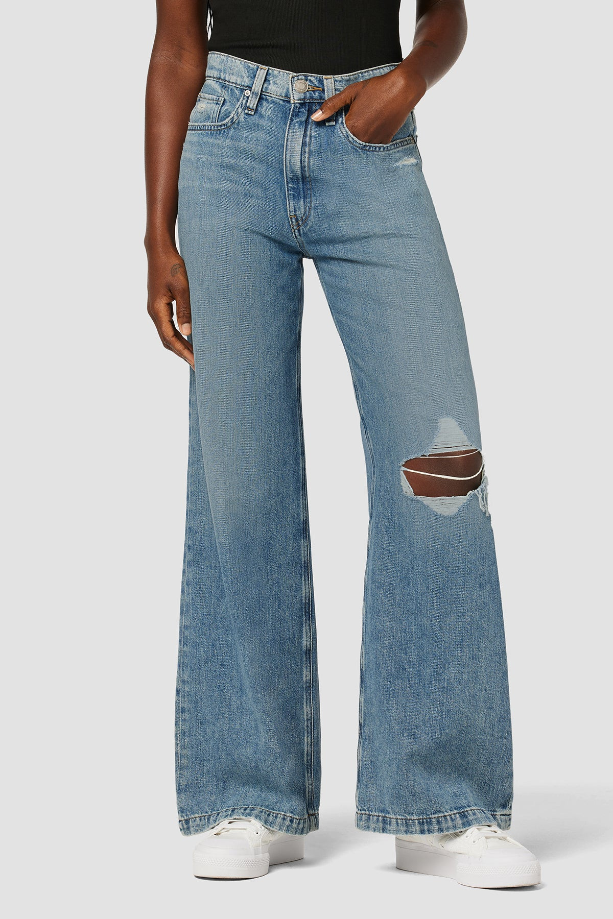 Jodie High-Rise Loose Wide Leg Petite Jean | Hudson Jeans