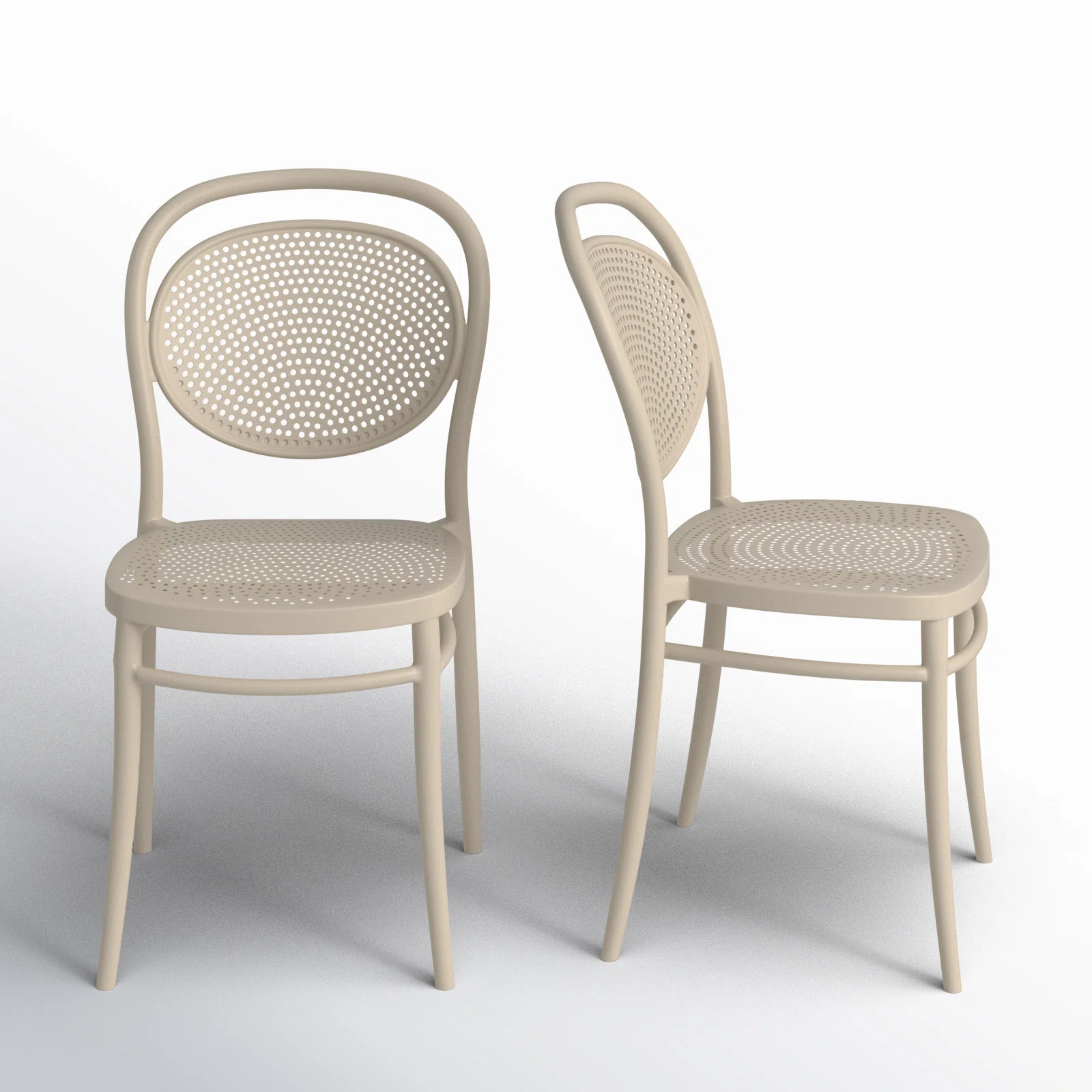 Farrah Outdoor Stacking Dining Side Chair (Set of 2) | Joss & Main