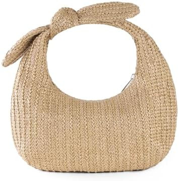 Fecialy Women Bow Purse Straw Summer Clutch Bag Beach Woven Handbags Vacation Tote Formal Party W... | Amazon (US)
