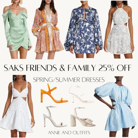 25% off Saks Fifth Avenue Friends & Family sale now through Monday 3/27! Spring and Summer mini dress selection 🌸

#weddingguest #weddingguestdress #springdress #summerdress #maxidress #vacationdress #floraldress #weddingguestshoes #heels #sakssale #saksfriendsandfamily #easterdress #bridaldress 

Follow my shop @annieandoutfits on the @shop.LTK app to shop this post and get my exclusive app-only content!

#liketkit #LTKsalealert #LTKwedding #LTKSeasonal
@shop.ltk
https://liketk.it/45jjT

#LTKSeasonal #LTKwedding #LTKsalealert