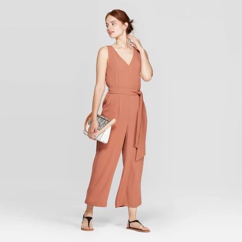 Women's Sleeveless V-Neck Jumpsuit - A New Day™ | Target