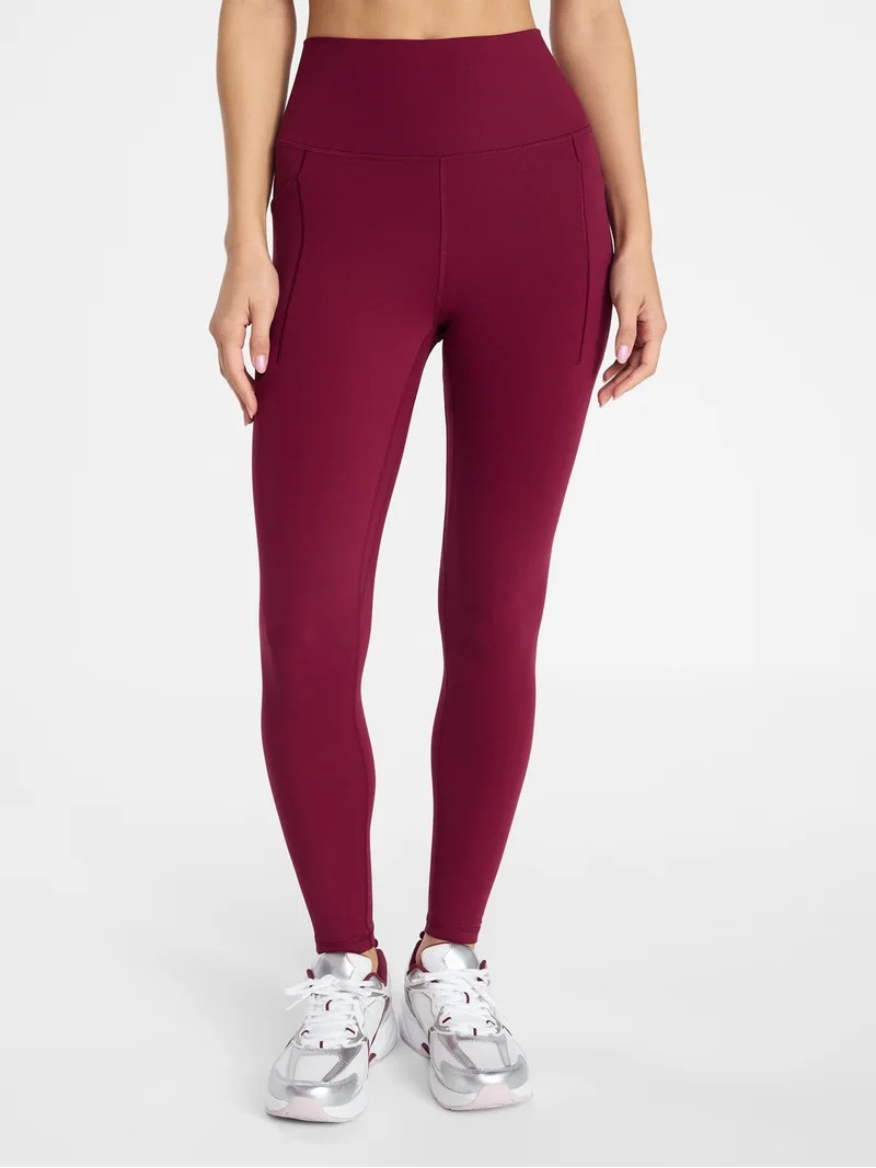 Avia Women's and Women's Plus SoftSculpt High Rise Leggings 27" with Pockets, Sizes XS-4X | Walmart (US)
