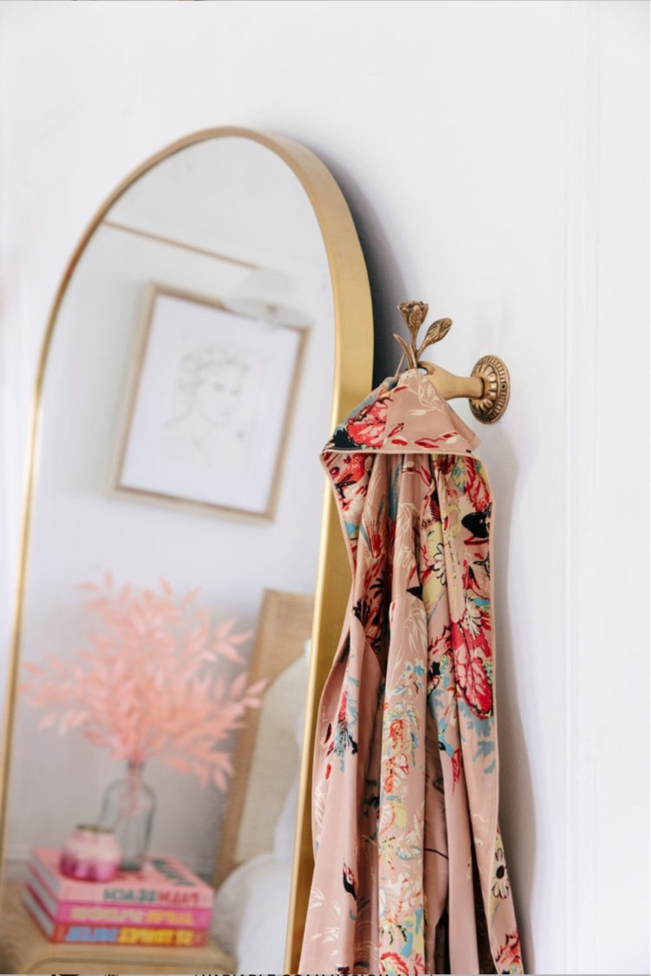 Anthro bedroom hook floor mirror bedroom styling 

#LTKHome