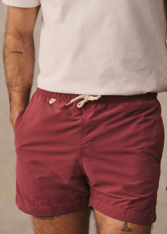 Rob Swim Short - Rust - Polyester - Sézane | Sezane Paris - US