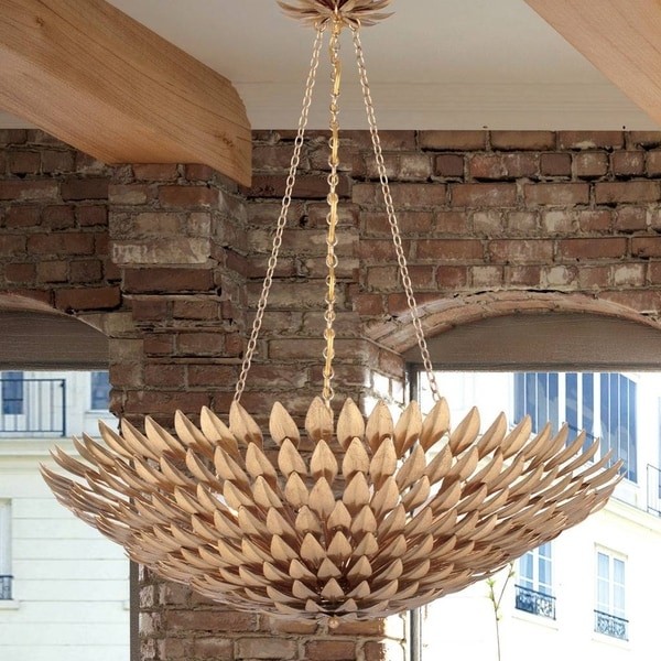 8-light Antique Gold Chandelier | Bed Bath & Beyond