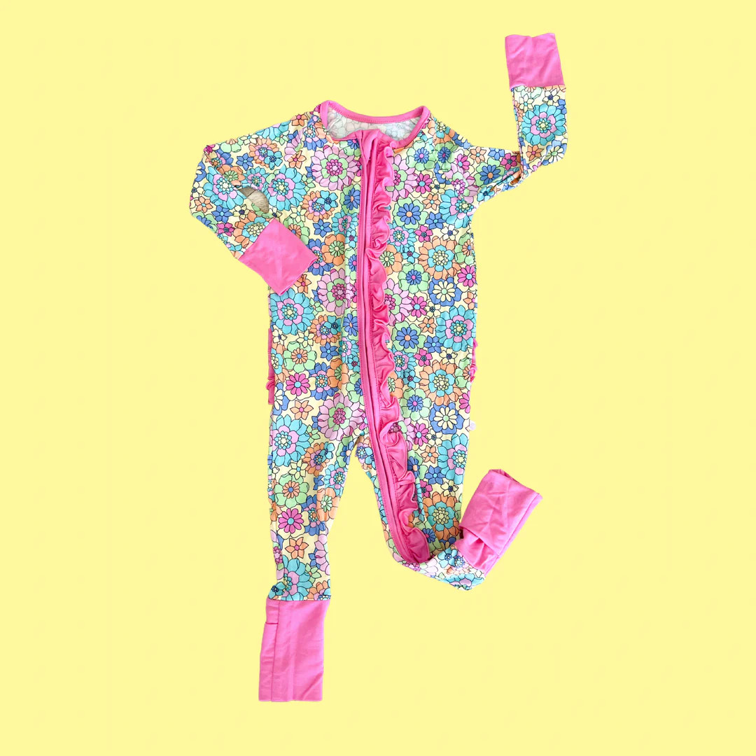 Groovy Ruffle Romper | Poppy Kids Co