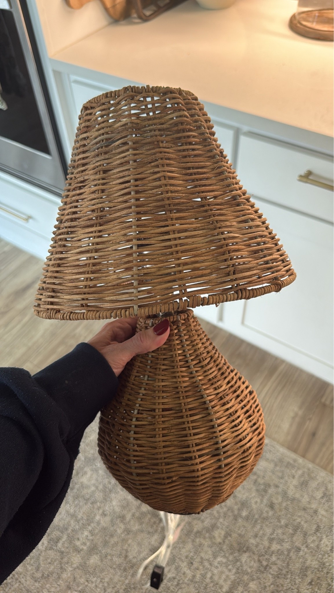 Woven rattan kitchen lamp

#LTKHome