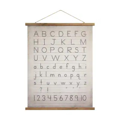 Alphabet & Numbers Wall Decor - 31" x 39" | Bed Bath & Beyond
