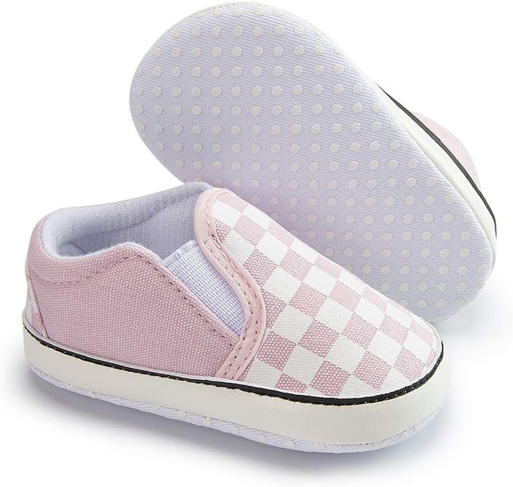 Meckior Infant Baby Girls Boys Canvas Shoes Soft Sole Toddler Slip On Newborn Crib Moccasins Casu... | Amazon (US)