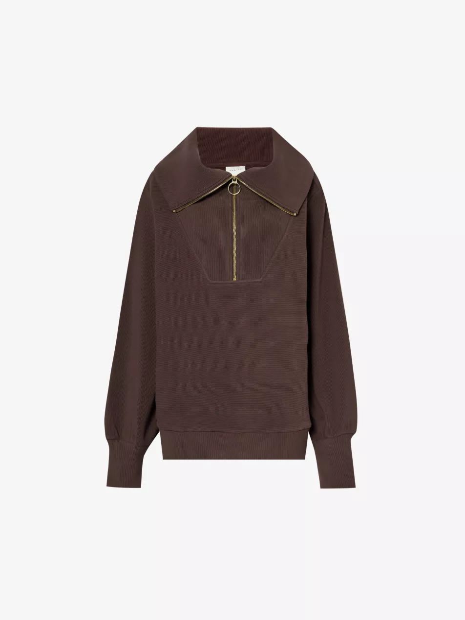 Vine high-neck stretch-cotton blend sweatshirt | Selfridges