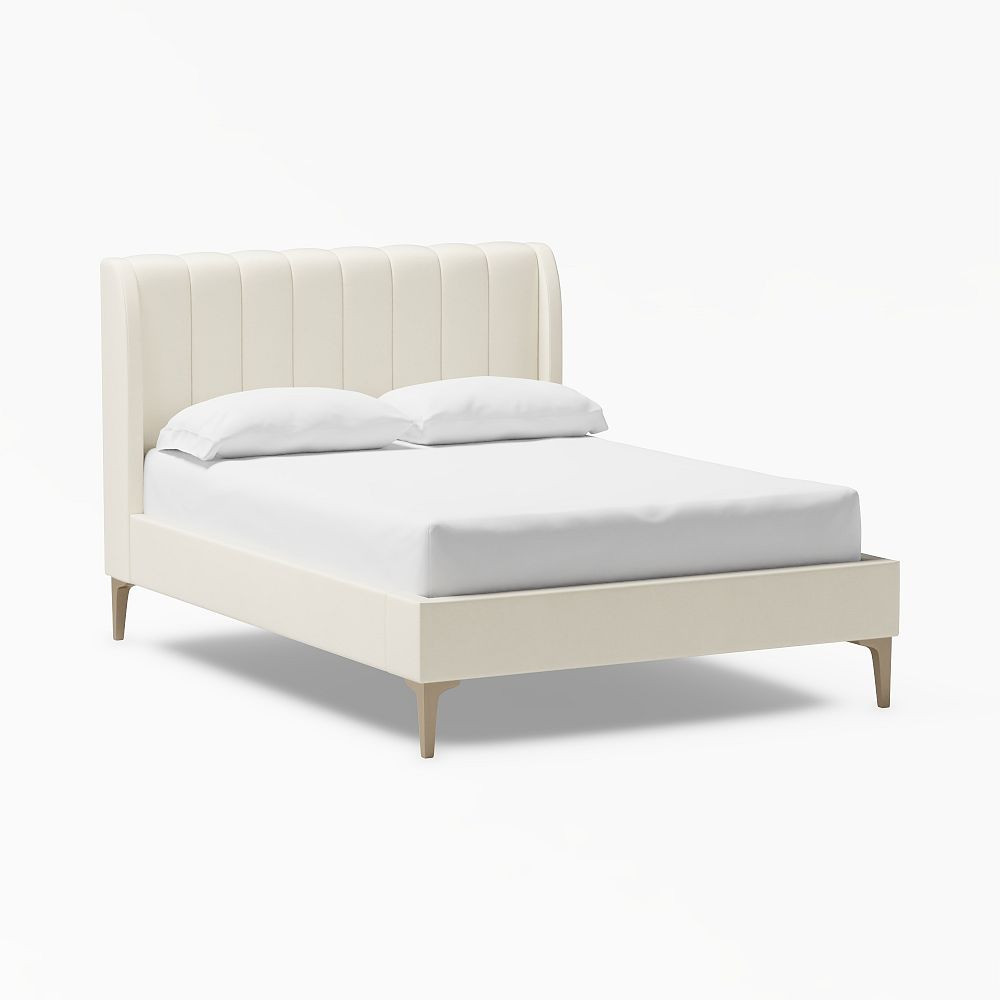 Avalon Channel Stitch Upholstered Bed | Pottery Barn Teen
