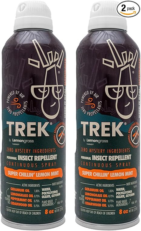 Trek Spray | Take Control of Mosquitoes & Other Biting Insects | All Natural with Peppermint, Ced... | Amazon (US)