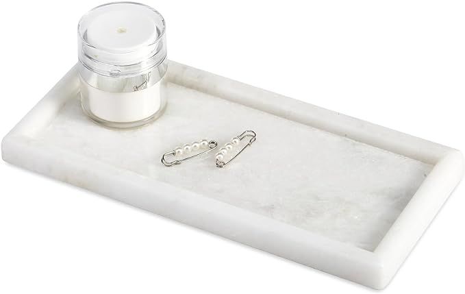 African Natural Marble Tray, 10"x5" Coffee Table Vanity Tray/Decorative Tray for Jewerly, Watch, ... | Amazon (US)