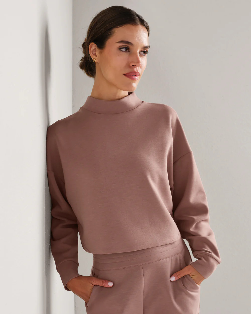 DreamGlow™ Cropped Mock Neck | Rhone