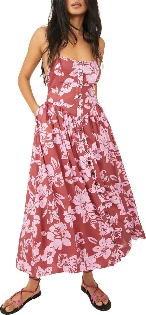 Floral Print Halter Neck Sundress | Nordstrom