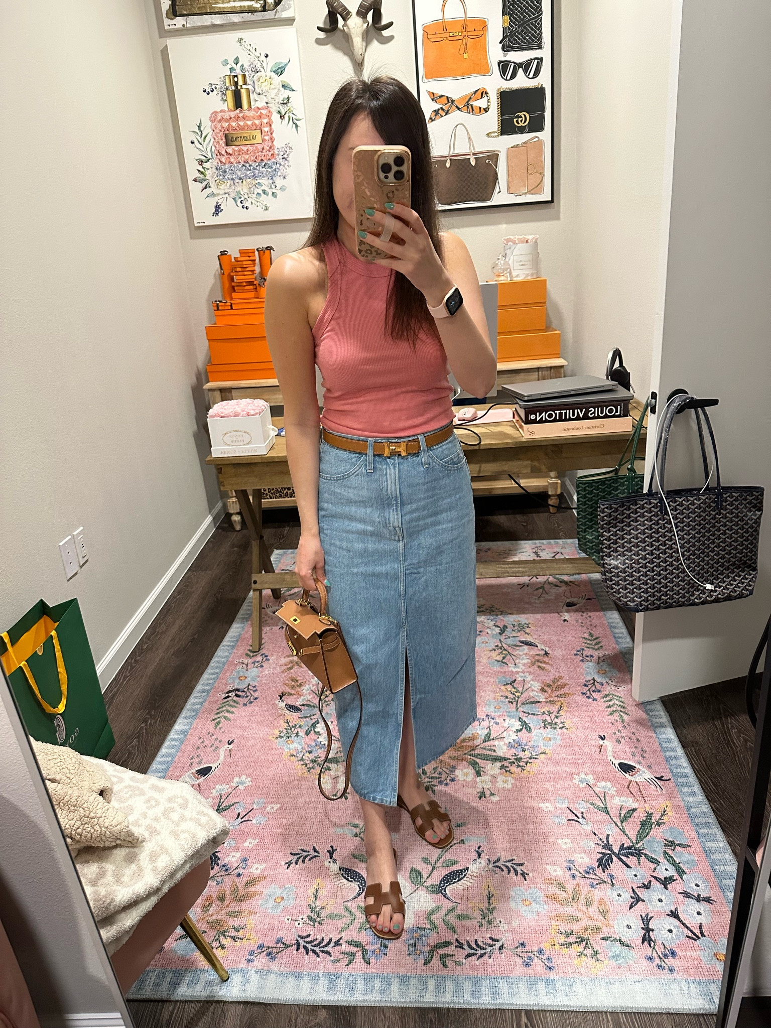 Frame denim midi maxi skirt (normal size 25, runs slightly big)



#LTKunder100 #LTKstyletip #LTKFind