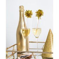 Tinsel Drink Stirrers / Fireworks Party Decorations / Cocktail Stirrers / Sparkle Swizzle Sticks / Gold Wedding | Etsy (US)