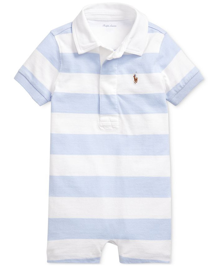 Ralph Lauren Baby Boys Striped Cotton Rugby Shortall | Macys (US)