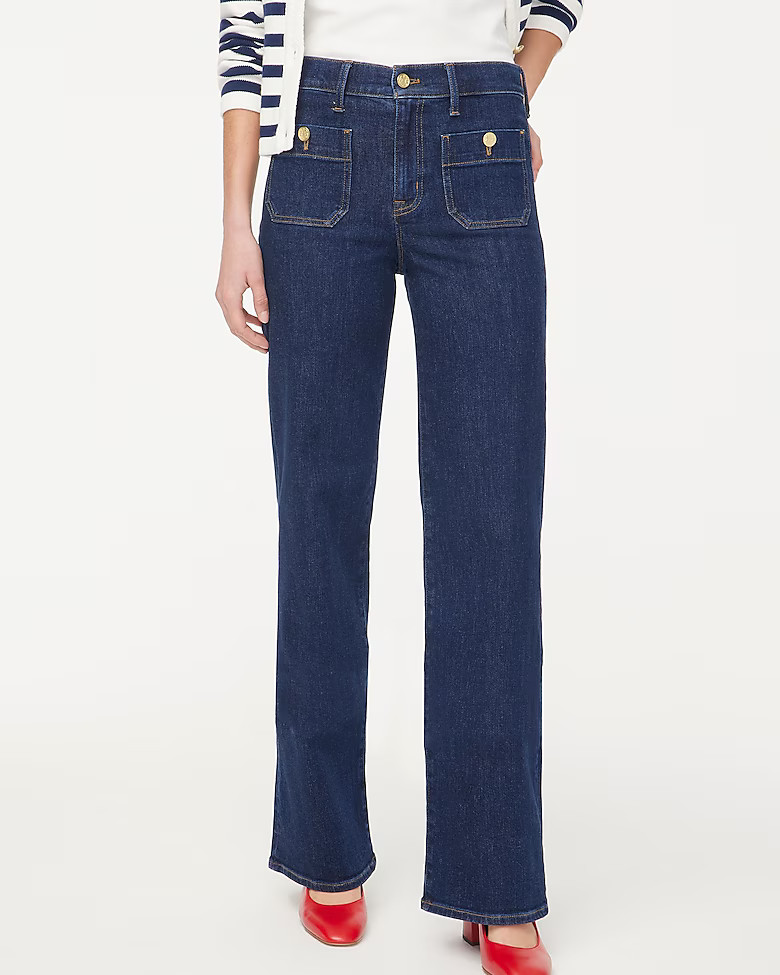 Slim wide-leg sailor jean in all-day stretch | J.Crew Factory