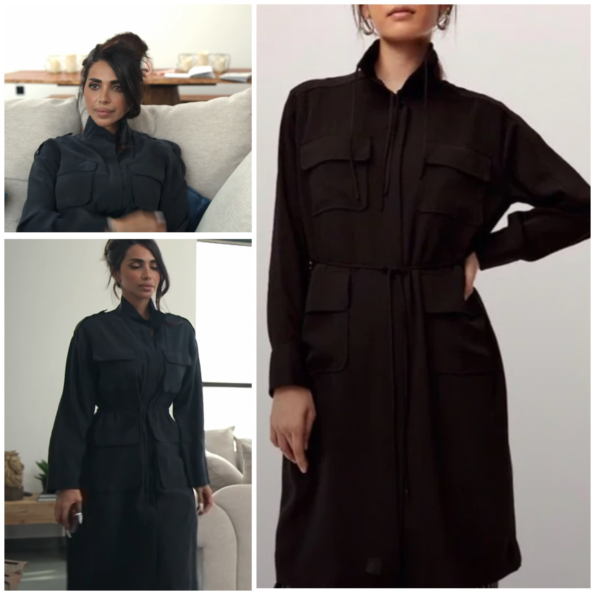 Sara Al Madani’s Black Cargo Dress