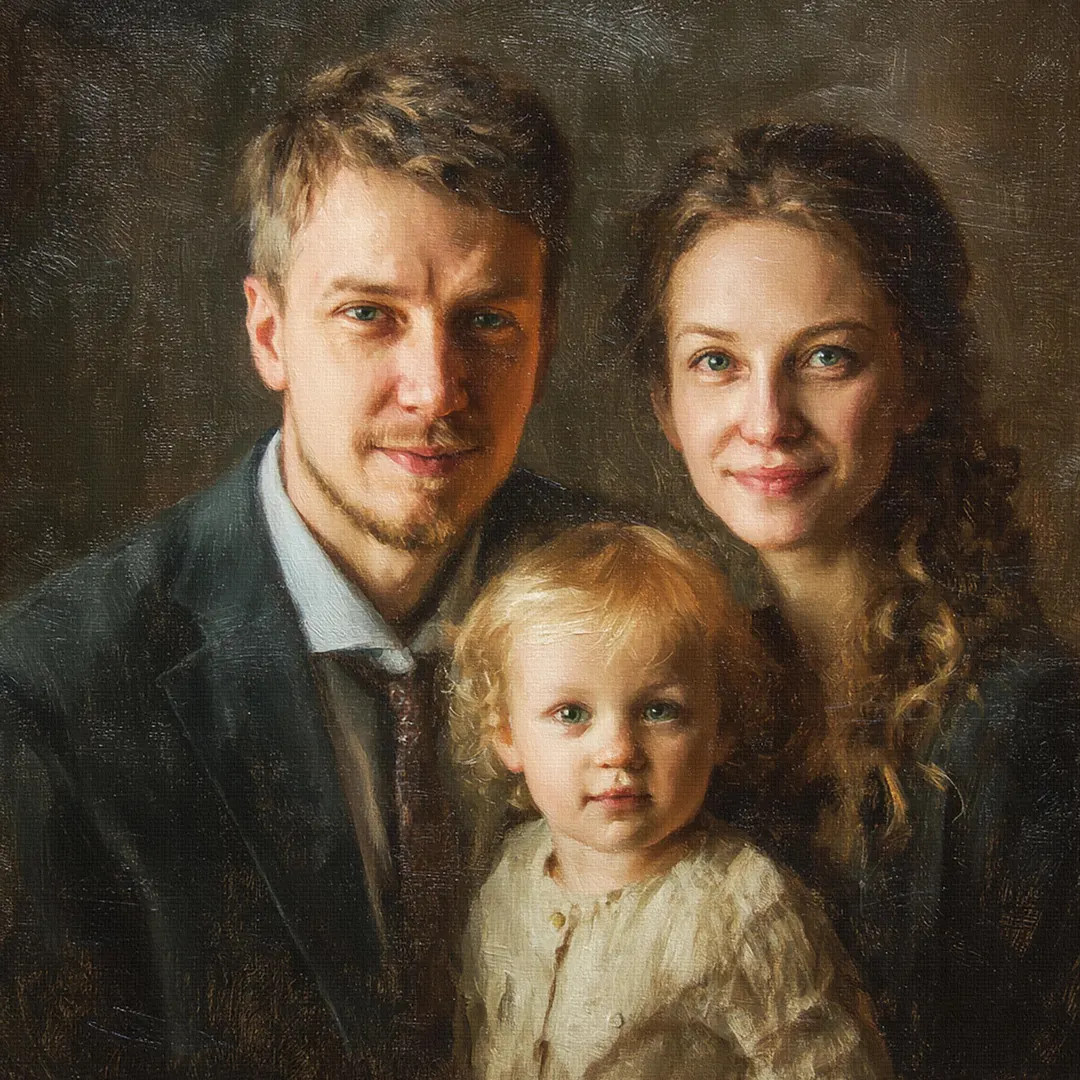 Hand Made Oil Portrait, Custom Oil Painting Portrait From Photo on Canvas, Personalized Gift for ... | Etsy (US)