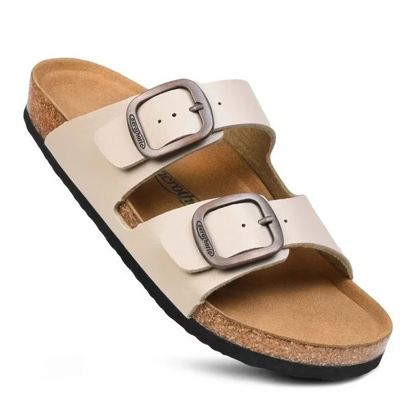 Aerothotic Arete Arch Supportive Cork Footbed Slide Sandals for Womens | Walmart (US)