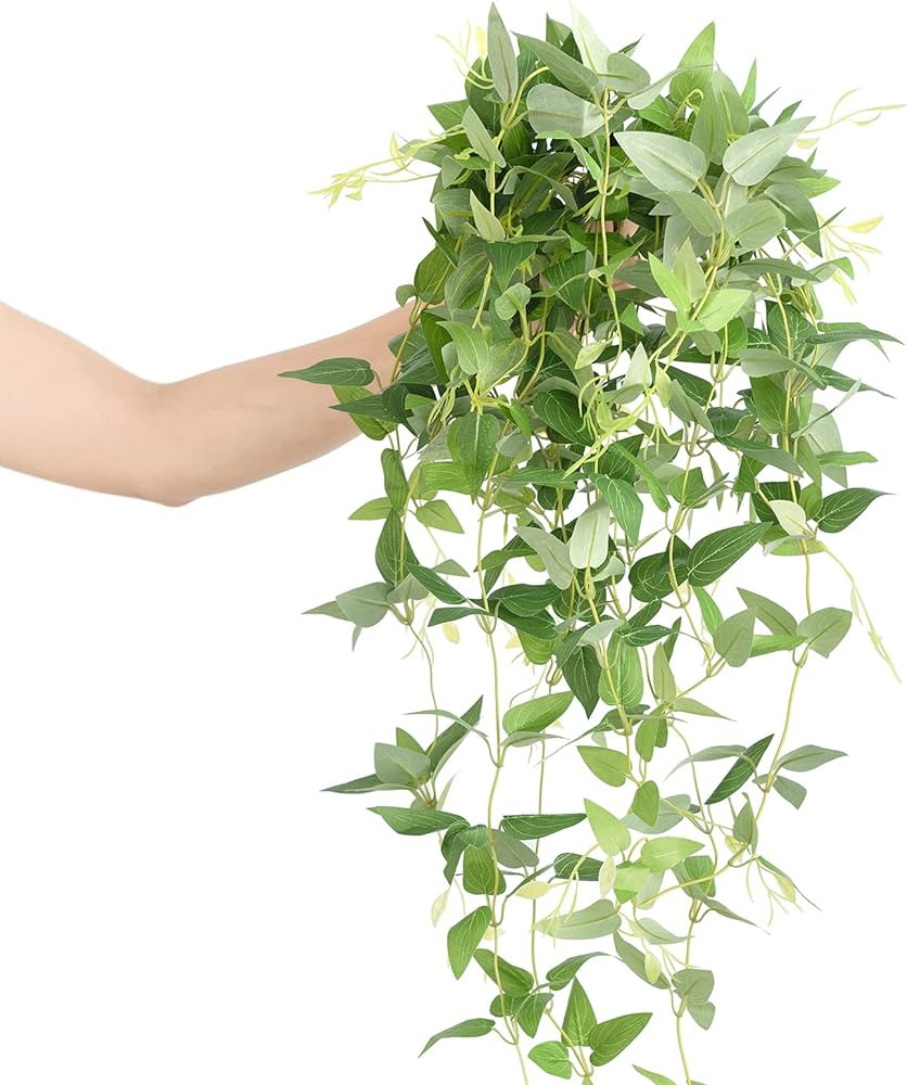 Ling's Moment Artificial Clematis Hanging Bush, 4pcs Filler Vines Fake Greenery Garland for Weddi... | Amazon (US)